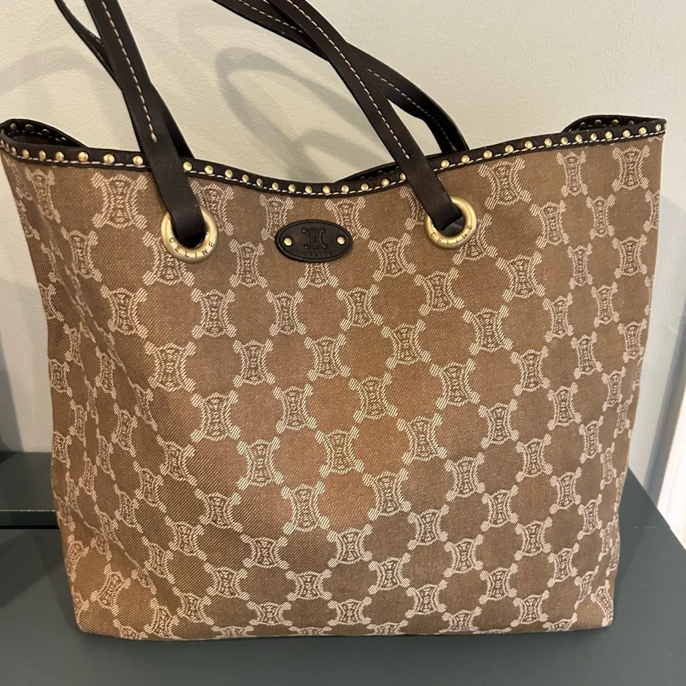 Celine Macadam Canvas Tote - Rare Bag with COA - Picture 1 of 14